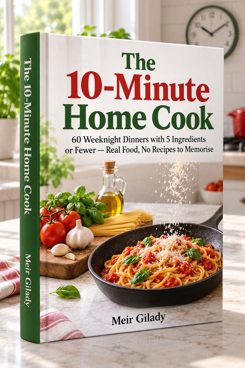 The 10-Minute Home Cook by Meir Gilady — 3D book